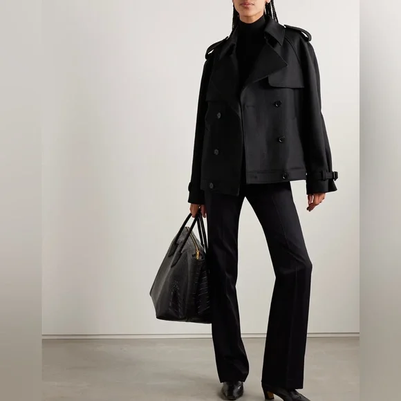 Nili Lotan Amaury Wool-Blend Double Breasted Coat, S - Picture 3 of 15